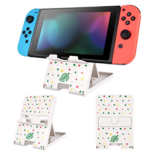 DLseego Ständer Kompatibel mit Switch/OLED/Lite, Faltbarer Verstellbarer Rutschfest Playstand für Konsole, Weiß