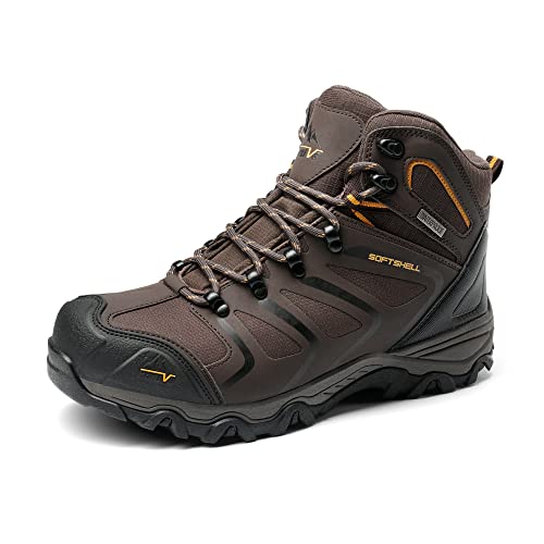 NORTIV 8 Herren Trekkingschuhe Wanderschuhe Outdoorschuhe Wanderstiefel Wasserdicht Hiking Boots Kletterschuhe Bergsteigen Klettern Wandern Schuhe BRAUN/SCHWARZ/BRAUN 160448_M-E Größe 48 (EUR)