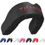 Titanium Sports Premium Mundschutz - Slim Fit Sport Mundschutz mit Etui - Gum Shield für Kieferschutz beim Kontaktsport - Langlebig Boxen, MMA, Judo, Karate, Rugby, Hockey, Fußball Mundschutz