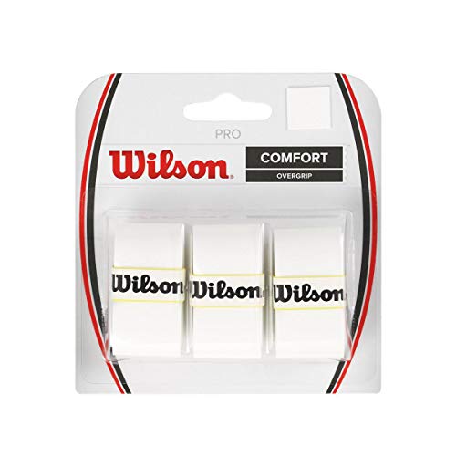 Wilson Unisex Griffband Pro Overgrip, weiß, 3 Stück, WRZ4014WH