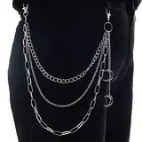 OOTSR Punk Damen Hosenkette, der Mond Jeanskette Hose Kette Hip Hop Kette für Mädchen/Damen Hose