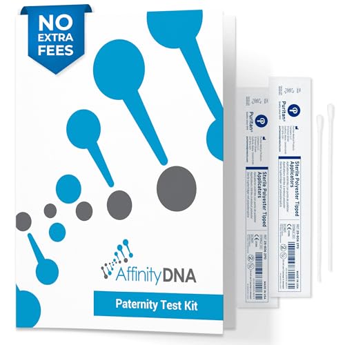 AffinityDNA Vaterschafts-DNA-Testkit - 99,99 % genauer genetischer Abstrich-Test | 21 Loci Vaterschafts-DNA-Testkits für Vater und 1 Kind | Ergebnisse in 4 Werktagen