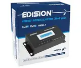 EDISION HDMI Modulator 3in1 pro, HDMI Modulator auf Kabel DVB-C, Terrestrisch DVB-T oder ISDB-T, Full HD Verteilung über Koaxial, HDMI-Loop, RF IN, LCD Display, Schnelle Konfiguration, Plug & Play