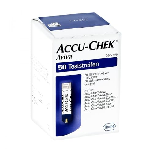 Accu Chek AVIVA Blutzuckerteststreifen, unisex, 1er Pack (1 x 50 Stück)