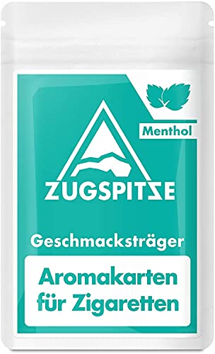 ZUGSPITZE 30 Menthol Aroma Karten für Zigaretten oder Tabak | Die Alternative zu Menthol-Kugeln, Kapseln & Hülsen | Menthol aus 100% natürlicher japanischer Minze (30 Stück)