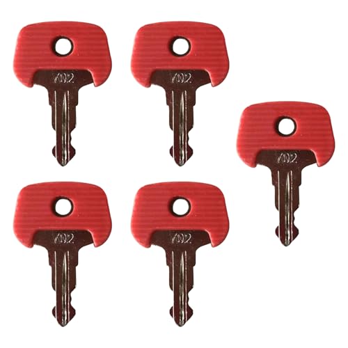 Ersatz 702 Zündschlüssel, 5 Pcs Rot Schlüssel für Jungheinrich 702, Plant Key Startschlüssel, Stapler Schlüssel, Startschlüssel fürJungheinrich 702, Palette Ersatzschlüssel, 209068