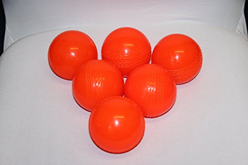 Cricket orange Wind Bälle Windball Hartschale Senior Strand Indoor Outdoor petballs (Sechs Stück)