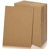 yuejuhe 20 Stück Wellpappe, Dicke Pappe zum Basteln, Bastelkarton, Braun Kraftpapier für DIY, Malen, und Kunsthandwerk (A4)