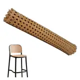 TAOZHUGONG Wiener Geflecht, 100x35cm Schimmelfest Breite Rattan Gurtband, PE Wasserdicht Stuhlgeflecht Rattanstuhl Reparatur Wabengeflecht Stuhl Wiener Geflecht für DIY-Projekte (Kaffee)