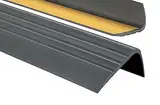 PerfectPVC PVC Treppenkantenprofil selbstklebend 65x40mm 1,10m Antirutsch-Profil Treppenprofile Kantenschutz Winkelprofil aus Kunststoff für Treppenstufen Treppen Anthrazit