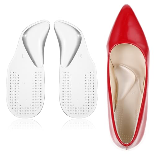 Gel Fußgewölbe Pads, 2 Stück Arch Support Einlegesohlen Orthopädische Einlagen Schuheinlagen Plattfuß Einlagen High Heel Kissenpolster für Linderung Des Fußdruck