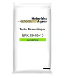 Heinrichs Agrar NPK-Volldünger 15-10-10, Premium Rasendünger für Ganzjährige Anwendung, 10 kg für bis zu 400 m²