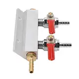 Mehrweg-Verteiler Verteiler Co2 Luft Gas Verteiler Splitter Bier 2 Weg Gas Verteilung Splitter