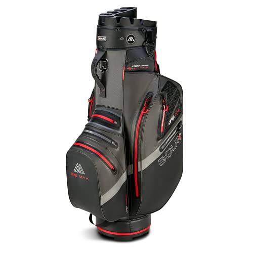 Big Max Aqua Silencio 4 (Charcoal/Black/Red) Cartbag - Wasserabweisende Golftasche