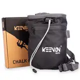 KEENON SPORTS Boulder & Kletterzubehör – Chalkbag, Chalkball und Holz Boulderbürste als Set oder einzeln – Magnesiabeutel für sicheren Halt