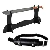 WIYETY Katana Schwerthalter mit 105cm Gürtel Robuster Gürtel für bequemes Tragen Perfektes Cosplay und Samurai-Enthusiasten Zubehör für Nachstellungen Hochwertiges Accessoire für Samurai-Fans