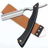 M&LD Rasiermesser Herren Einschneidige Rasierklingen für Männer Rasiermesser Edelstahl Rasierer Herren Rasierklingen für Friseur Home & Salon Rasiermesser Geschenke zum Vatertag