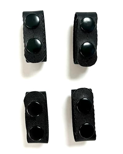 EVS SAFETY 4X Gürtelhalter – Dienstgürtelhalter mit doppeltem Druckknopfverschluss | Unelastischer und Stabiler Sicherheitsgurthalter aus Nylon