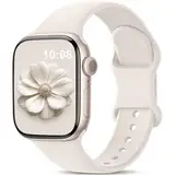 Higgs Patented Ersatzarmband Kompatibel mit Apple Watch Armband 40mm 41mm 38mm 42mm 44mm 45mm 46mm 49mm,Silikon Sport Armbänder für iWatch SE Series 10 9 8 7 6 5 4 3 2 1 Ultra Damen Herren