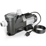 Wiltec Poolpumpe 33600 l/h 1500 W Schwimmbadpumpe Filterpumpe Umwälzpumpe