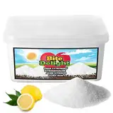 Bite & Delight Zitronensäure Pulver - Lebensmittelqualität - für Küche und Haushalt - Kalkentferner und Reinigungsmittel, Putzmittel - für Limonaden, Fruchtsäfte - Backen, Kochen - 2,5kg