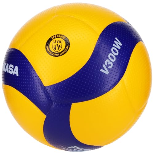 Mikasa V300W FIVB Ball V300W, Womens,Mens Volleyballs, Yellow, 5 EU
