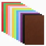 JETOP Filzstoff 20X30CM,12 Farben Bastelfilz zum Basteln Farbige Filzplatten 3mm Filz Schwarz Weiß Braun Grün Rot Gelb Lila Blau Rosa orange Farbe für DIY Handwerk Nähen Projekte Patchwork