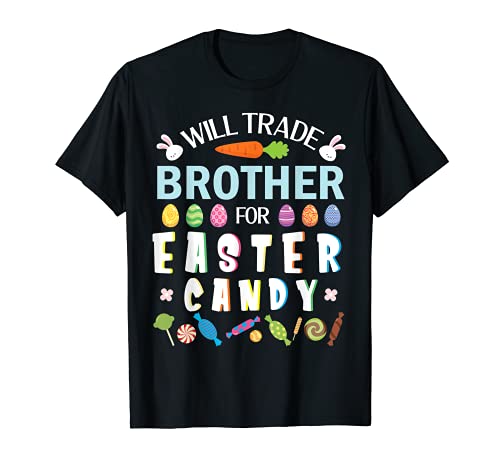 Niedliches Hasengesicht, wird Bruder für Ostereier Süßigkeitenhandel T-Shirt