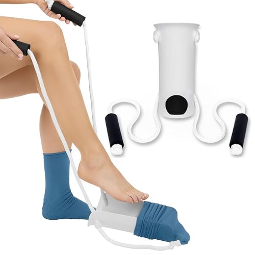 Sockenhilfe, Sockenhilfen zum An- und Ausziehen von Socken, Behinderungshilfen und Ausrüstung für zu Hause, Sockenhelfer Slider Putting Socken für ältere Menschen, Behinderte und Behinderte vermeiden