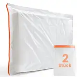 2 Stück Matratzenhülle 90 x 200 (Dicke 30 cm) Schutzhülle für Matratze mit Breitem Reißverschluss, Matratzen Schutzhülle für Lagerung und Umzug, Wiederverwendbar Matratzen Aufbewahrungstasche