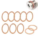 10pcs Kupferdichtringe,Kupferringe Groß,Kupferdichtringe Für ÖLablassschraube Dichtung,Kupfer Dichtringe M22*28 * 1.5mm,öLablassschraube Dichtung, Für Einer Vielzahl Von Zubehörteilen Und Fahrzeugen