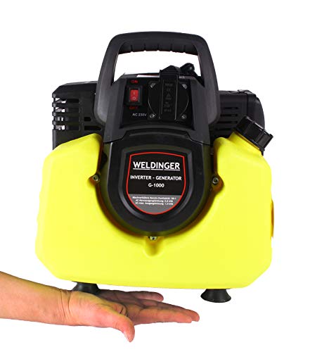 WELDINGER G1000 Generator im Taschenformat 8,5 kg 2-Takt 1000 W (Stromerzeuger)