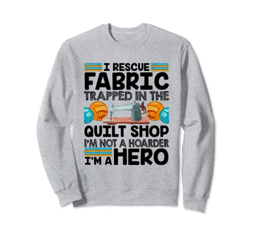 Nähmaschine Nadel Faden Patchworkladen Näherin Couturier Sweatshirt