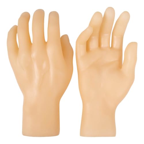 2 Stück Handmodell, wiederverwendbar, Maniküre, Übungshände für linke und rechte Hand, für Männer und Frauen, Simulationshandmodell, Requisiten für Ausstellungsstand, Einkaufszentrum, Hautfarbe