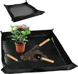 GNAUMORE wasserdichte Pflanzen Gartenmatte,Pflanzen Umtopfmatte,Gartenmatte Wasserdicht,Faltbar Pflanzmatte,Pflanzen-Umtopfmatte,Pflanzunterlage,Gartenarbeitsmatte,Gartenarbeitsunterlage Faltbare 2PC