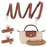 Schultergurt für Longchamp Tasche Damen, Geldbörsen-Organizer, No-Punch, längenverstellbarer Ersatzriemen aus Leder, mit mehreren Taschen, Handtaschen, Organizer, passend für Mini-Größe (1.2)