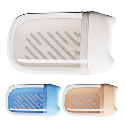 Lecksicheres Seifenkoffer - Entlassungsschüsselbehälter mit Deckel, Toilettenartikelcamping -Lagerung, Einfache Aufräumarbeiten, Reiseboten Shampoo Bar Box für Badezimmer
