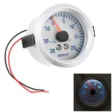 DriSentri Turbo-Boost-Manometer, 2 Zoll, 52 mm, 0 ~ 30 in.Hg/0-20 PSI Turbo-Messgerät, automatisches Auto