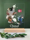 Dänemark Geschenk - Dänemark Deko Acryl Foto Geschenk personalisiert - Kopenhagen, Dänemark Urlaub, Nyhavn, Dänemark Geschenkidee, Dänemark Geschenke, Dänemark Souvenir, Kreidefelsen