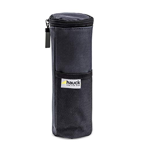 hauck Isoliertasche Babyflasche Refresh Me, Hält Flaschen Warm und Kalt, Thermotasche Kühltasche Wäremetasche für Flaschen für Unterwegs, Extra Netztasche (Schwarz)