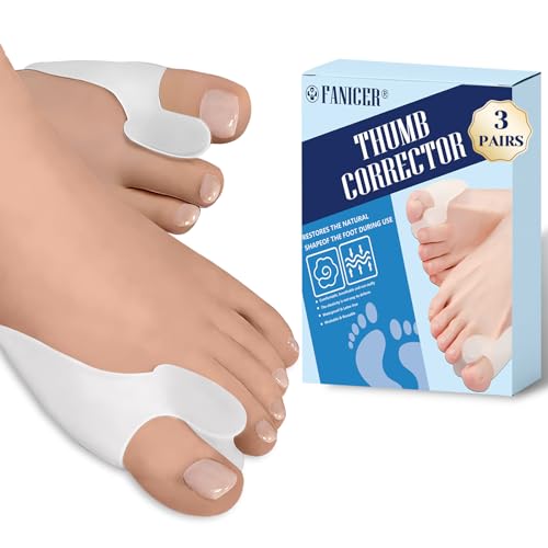 Waymaytecy 6 Stück Zehenspreizer,Hallux Valgus Transparent, Zehentrenner Silikon,Toe Separator für Bunion Korrektur,Ballenschutz für Großzehe,Schmerzlinderung,für Männer und Frauen