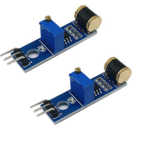 Hailege 2pcs 801S Vibrationssensormodul Vibrationsmodul Analogausgang einstellbare Empfindlichkeit