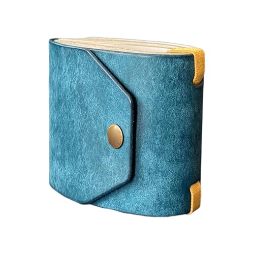 szvbofueck The Cash Wrap Wallet with Clasp - Full-Grain Leather Money Organizer with Magnetic Snap Mini Portmonee Geldbeutel Wear Resistant Organizer (A)