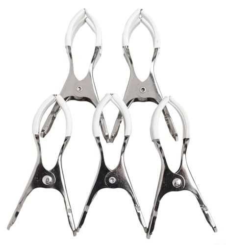 Reparieren Sie Ihre Instrumente effizient mit 15 Edelstahl-Saxophon-Abstandshalter-Clips-Set (8 x 4 cm, 5 Stück)