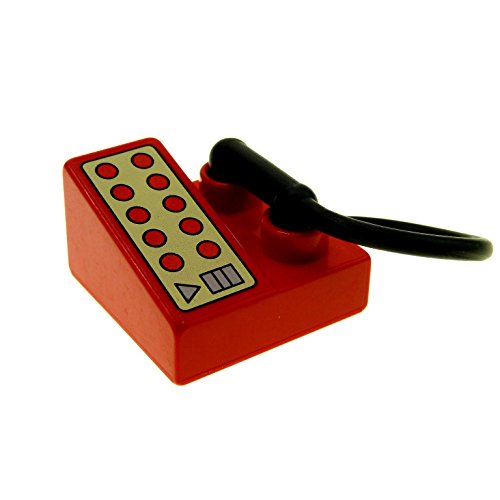 1 x Lego Duplo Telefon rot 2 x 2 mit Höhrer Puppenhaus Wohnzimmer Möbel 6489