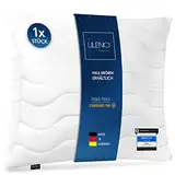 LILENO HOME Kopfkissen 80x80 cm [1er Set] MEDIUM mit 850g Kissen-Füllung - Bett oder Deko Kissen mit Reißverschluss zum Anpassen - Waschbar bis 95° - Sofa-Kissen & Zierkissen für Couch/Bett