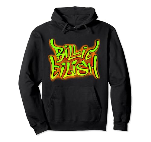 Billie Eilish Official Graffiti Logo Pullover Hoodie