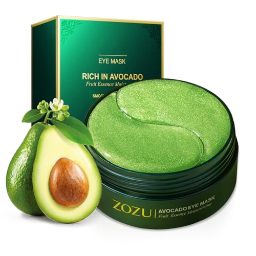 60 PCS Augenpads,Augenpads Gegen Augenringe,Hyaluronsäure Augenmaske,Falten,Tränensäcke,Puffiness,Feuchtigkeit Spendende Augenmaske,Augenringe Entfernen,Avocado Augenpads Mit Avocado Extrakt.