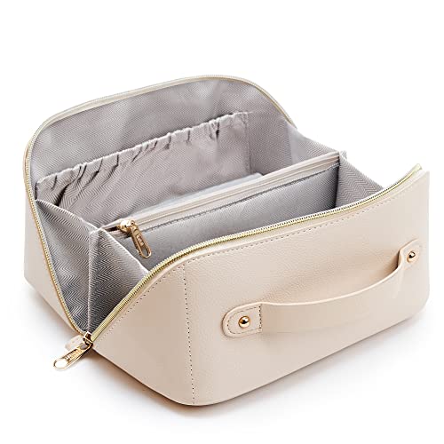 KALIDI Groß Kapazität Kosmetiktasche Damen Mäppchen Make Up Bag Schminktasche Federmäppchen Kosmetik Reise Täschchen Kosmetikbeutel mit fächern