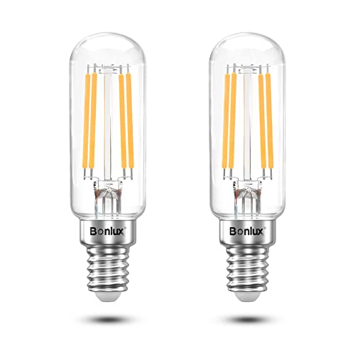 Bonlux E14 LED Glühbirne für Dunstabzugshaube Warmweiß 2700K 4W E14 SES Dunstabzug Birnen 400LM Ersetzt 40W Halogen Leuchtmittel für Abzugshaube, Kühlschranklampe, Salzlampe, 220-240V, 2 Stück